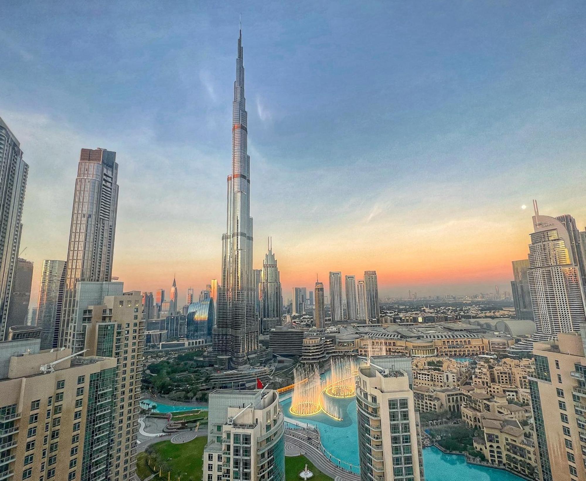 Prestige Living 2Br With Full Burj Khalifa And Fountain View By Auberge Dubai Eksteriør billede