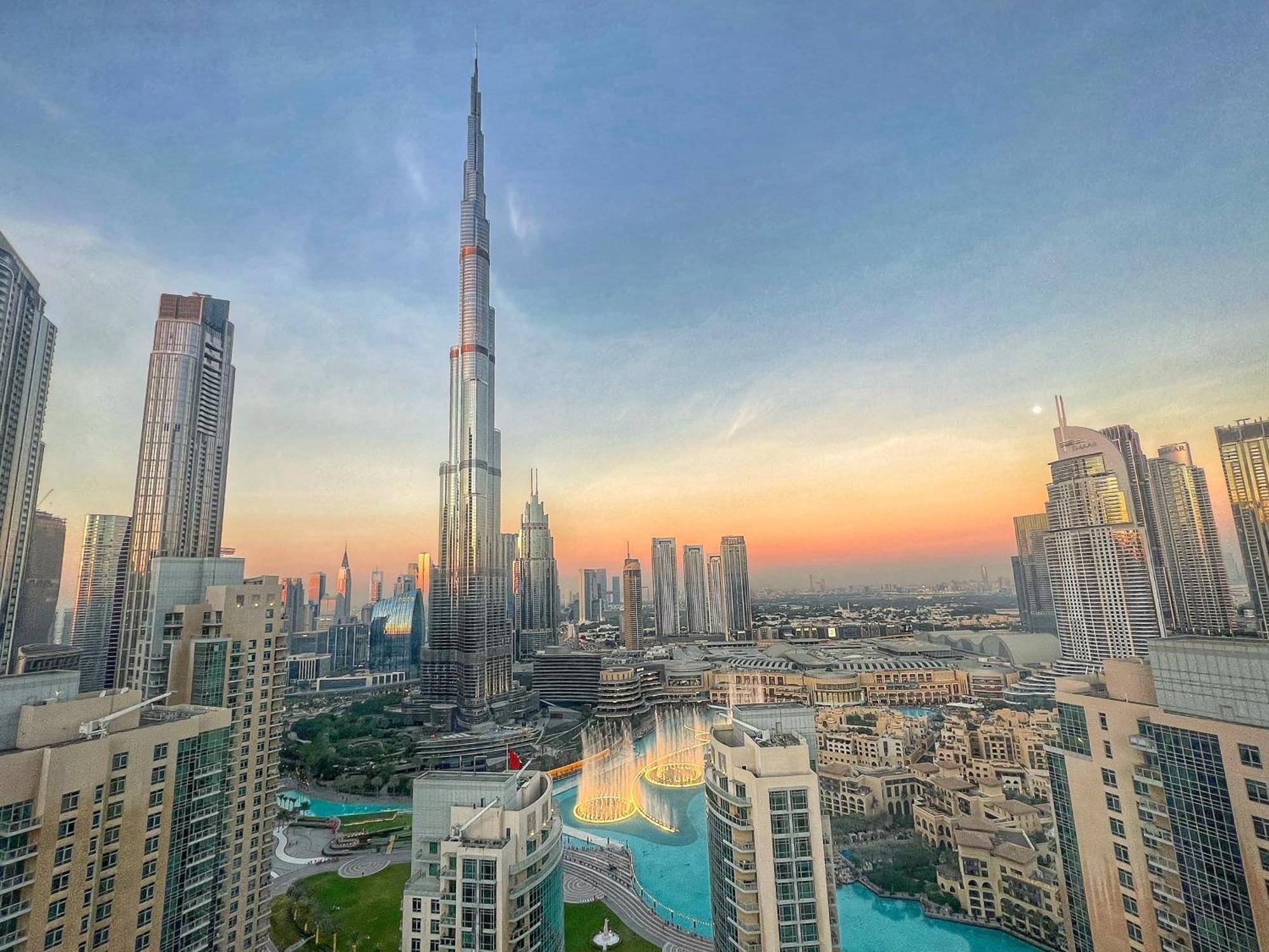 Prestige Living 2Br With Full Burj Khalifa And Fountain View By Auberge Dubai Eksteriør billede