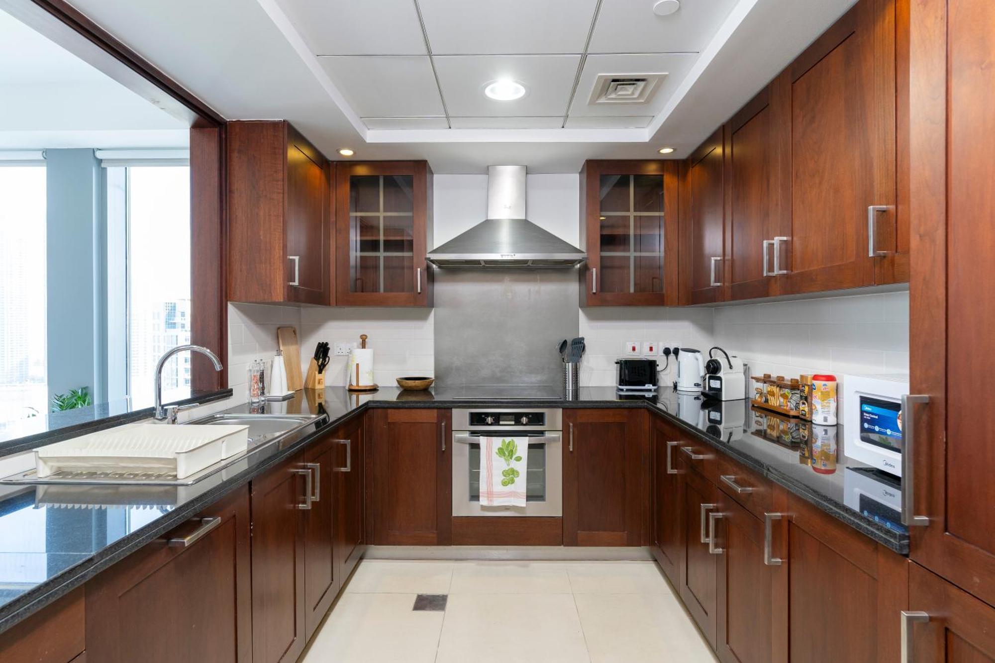 Prestige Living 2Br With Full Burj Khalifa And Fountain View By Auberge Dubai Eksteriør billede